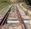 Lanusei - Le rotaie a scartamento ridotto del trenino verde