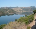 Ogliastra - Il lago del Flumendosa visto dal trenino verde